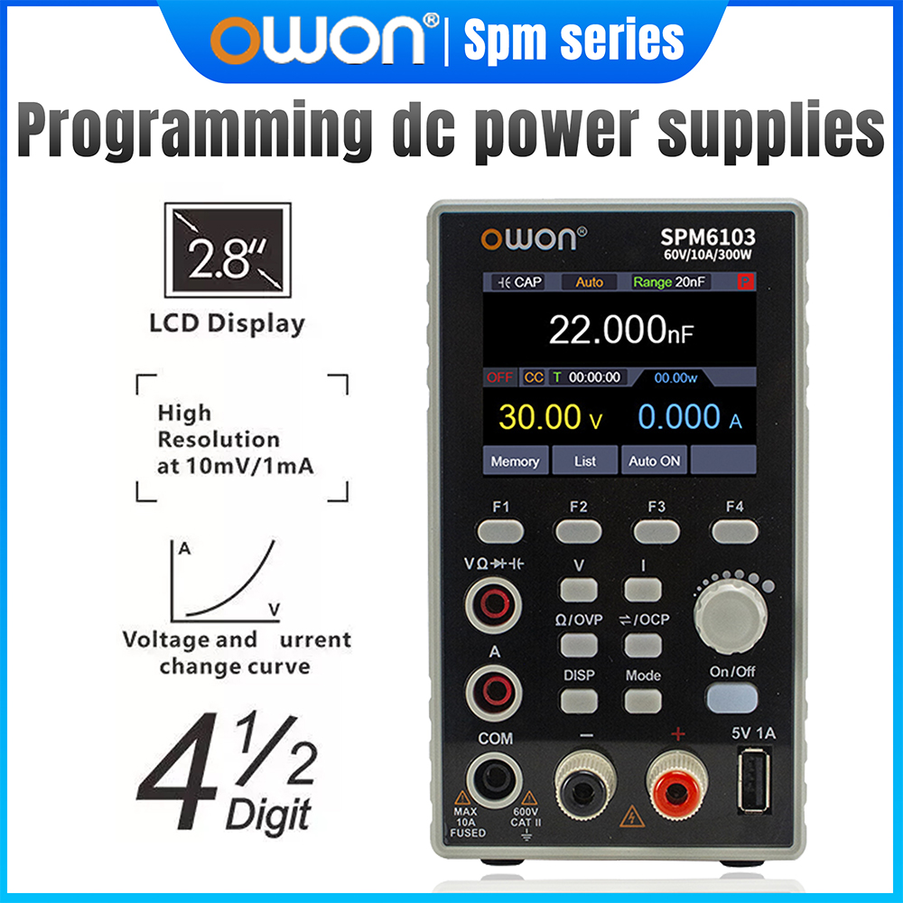 OWON SPM6103 Programmable DC P - Programmable Dc Power Supply 60V 10A ulasan dan harga